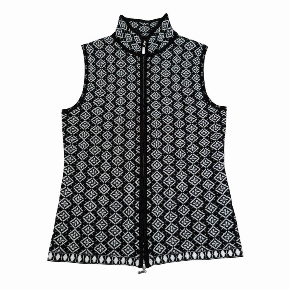 Neve Merino Wool Zip Vest, Small